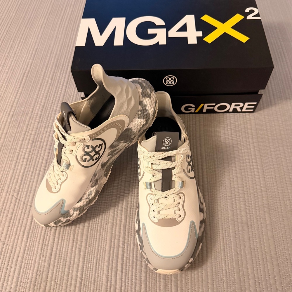 G/FORE MG4X2 Golf Cross Trainer Shoes Mens Size 9.5 Snow Camo GMF000089